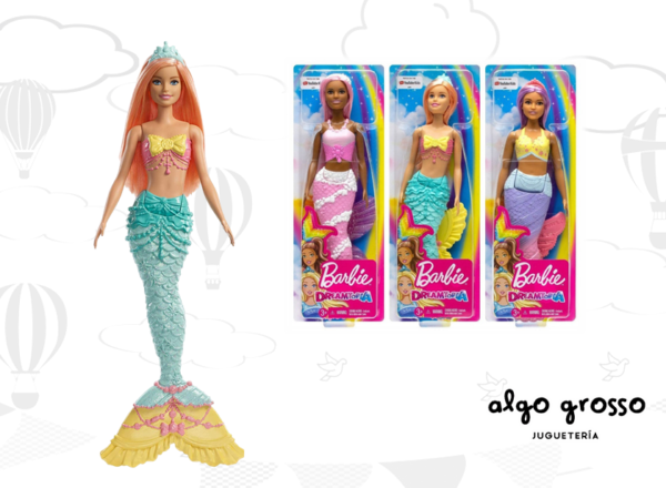 BARBIE SIRENA DREAMTOPIA BASICA MUÑECA 29CM art.FXT08