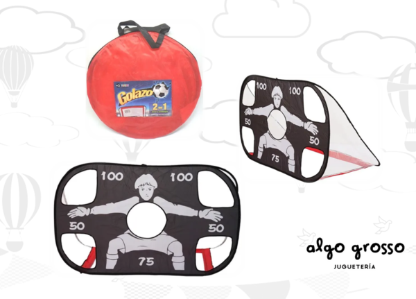 ARCO DE FUTBOL PLEGABLE 2en1 GOLAZO EMBOQUE art.FD277036