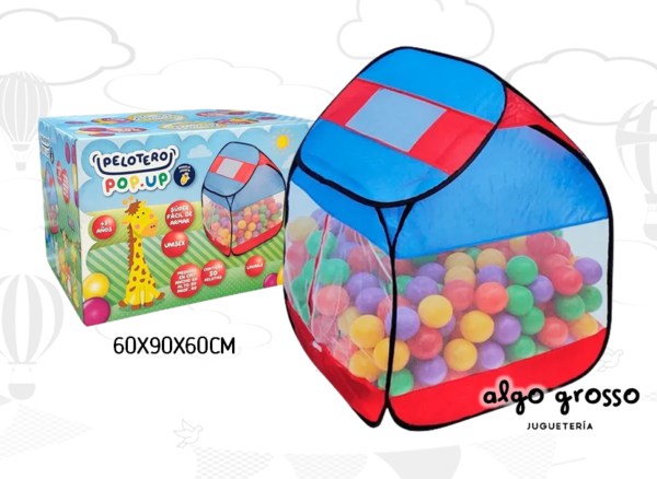 PELOTERO CASITA JIRAFA POP UP + 50 PELOTAS art.FD277013
