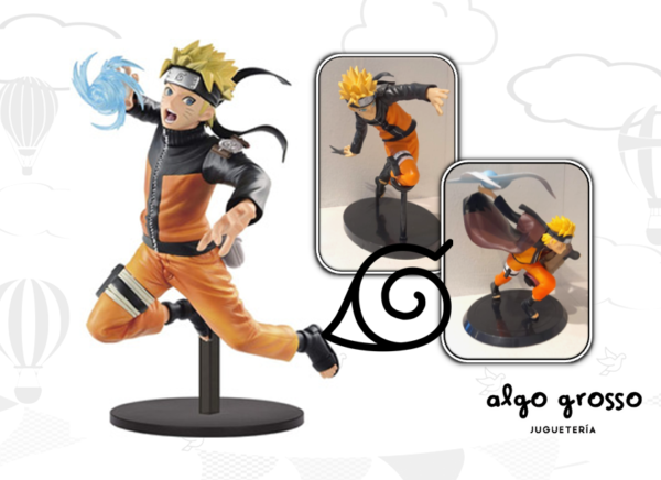 MUÑECO COLECCIONABLE NARUTO + ACCESORIO Y BASE 17CM "ALTERNATIVO"