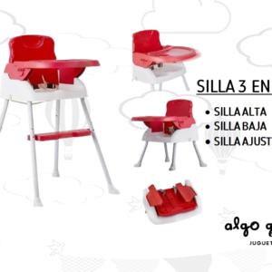 SILLA DE COMER PLEGABLE PORTATIL 3EN1 art.OKBB0215