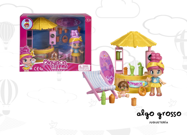 PINYPON BAR EN LA PLAYA + 2 FIGURAS art.15561