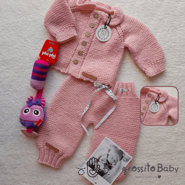 CONJUNTO TEJIDO CARDIGAN Y PANTALON art.BBGS1006 - Imagen 2
