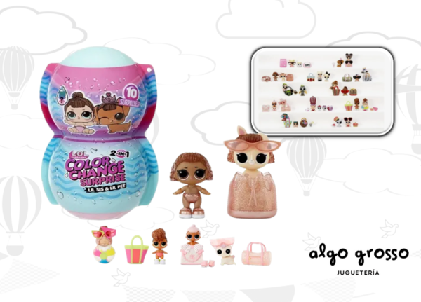 L.O.L. SURPRISE! COLOR CHANGE PACK DOBLE HERMANA Y MASCOTA art.580768
