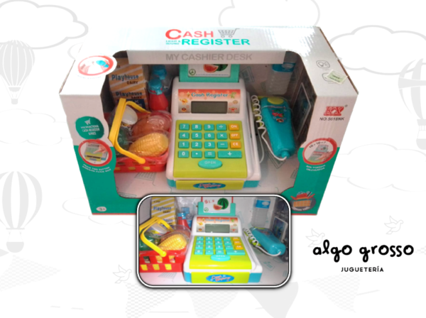 CAJA REGISTRADORA DE 30CM CON ACCESORIOS Y SCAN  art.1976072