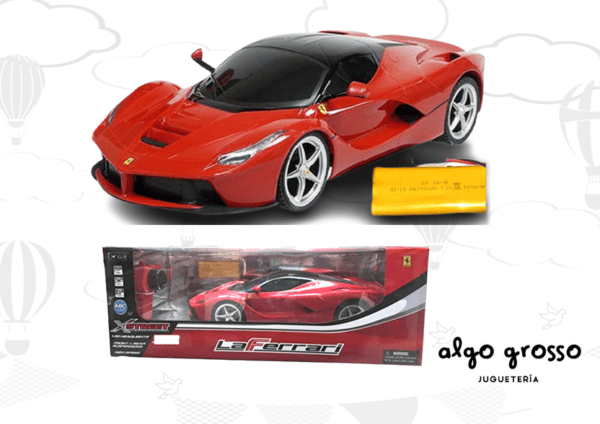 AUTO RADIO CONTROL XSTREET FERRARI RECARGABLE 1:18 art.XQRC18-23