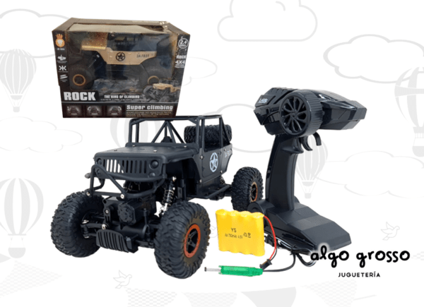 JEEP PATON MONSTER 1/18 METAL RADIO CONTROL - RECARGABLE art.669-107