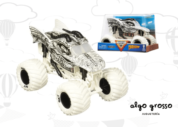 MONSTER JAM DRAGON VEHICULO METAL SUSPENSION 1:24 art.6060891