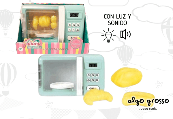 JULIANA MI PRIMER MICROONDAS CON LUZ, SONIDO Y MOVIMIENTO art.SISJUL003