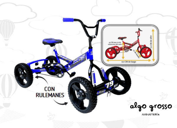 CUATRICICLO EXTREME ROD.14 PIÑON FIJO art.C102