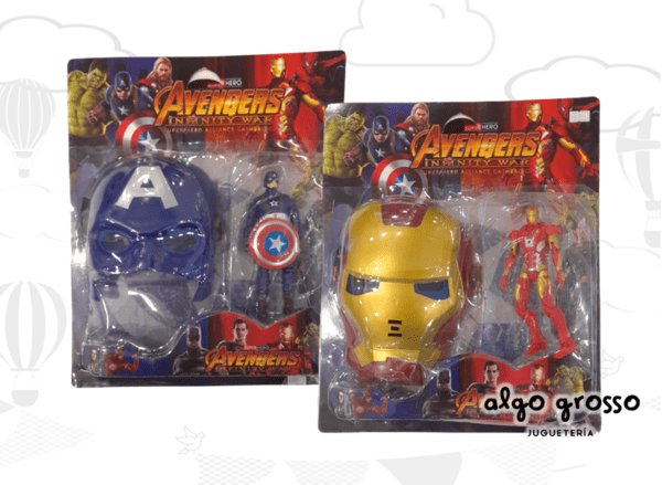 AVENGERS 1 FIGURA + MASCARA "ALTERNATIVO" art.4201