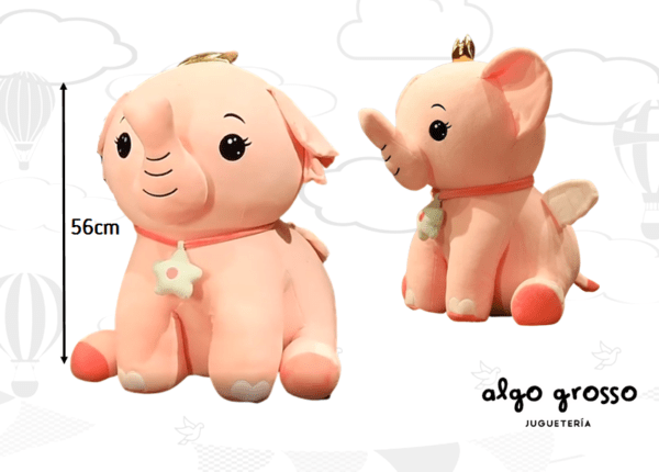 ELEFANTE CON ALAS SENTADO PELUCHE 56CM art.D-412V