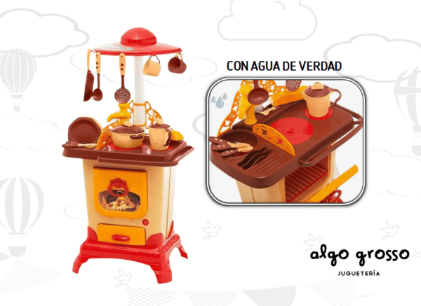 COCINA DE CAMPO - SITIO CON AGUA + ACCESORIOS "TATETI" art.1306