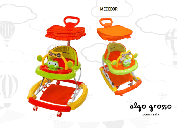 ANDADOR MECEDOR MUSICAL MANIJA TOLDO art.AN57M