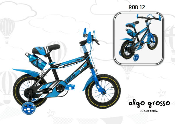 BICICLETA ROD 12 MTB AZUL/NEGRO art.3303