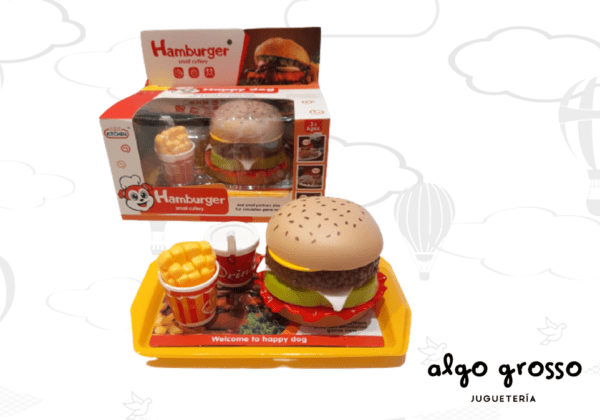 SET HAMBURGUESA EN BANDEJA art.50679