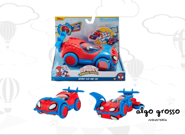 SPIDEY VEHICULO 2 EN 1 + FIGURA art.SNF0080