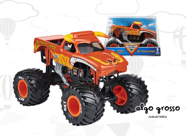 MONSTER JAM TORO LOCO VEHICULO METAL SUSPENSION 1:24 art.6060892