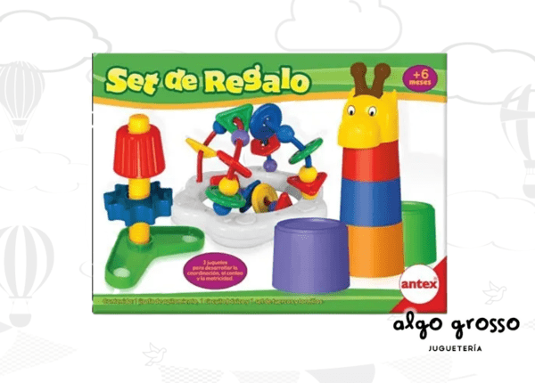 SET DE REGALO DE 3 JUGUETES PARA BEBE art.2238