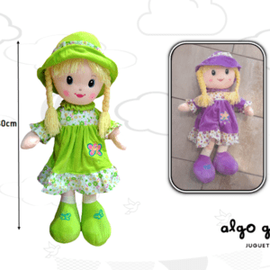 MUÑECA DE TRAPO CON VESTIDO art.2506