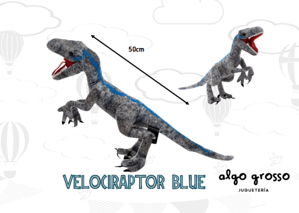 JURASSIC WORLD VELOCIRAPTOR BLUE art.JW018