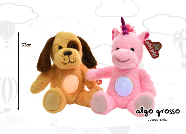 PERRO - UNICORNIO CON LUZ 33CM "SURTIDO" art.1636
