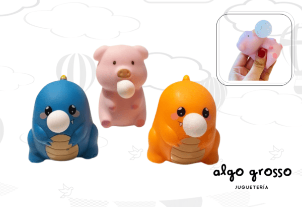 SQUISHY ANIMALITO BUBBLE APRETABLE 6CM SURTIDOS FIDGET TOY