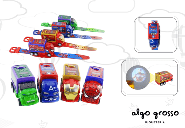 RELOJ AUTO PROYECTOR PERSONAJES "ALTERNATIVO"