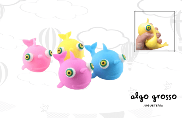 APRETABLE/SQUEEZE BERENJENA ARENA FIDGET TOY 13CM art.B603