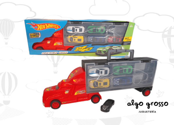 CAMION VALIJA + 6 AUTOS HOT WHEELS art.2020-22/162408