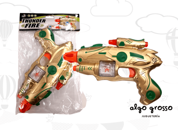 PISTOLA ESPACIAL CON LUZ Y SONIDO EN BOLSA art.163645/10440