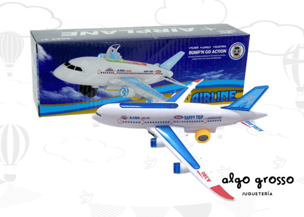 AVION AIRLINE CON LUZ Y SONIDO 23CM art.F8502