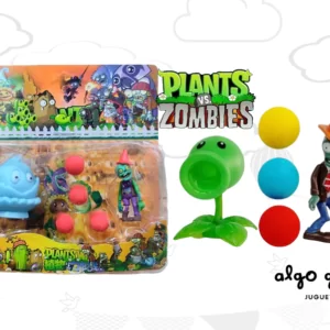 PLANTAS VS ZOMBIEZ BLISTER CON 2 FIGURAS + PELOTITAS "ALTERNATIVO" art.133017