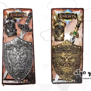 SET GUERRERO ESPADA, ESCUDO Y MUÑEQUERA - KNIGHTS art.50815