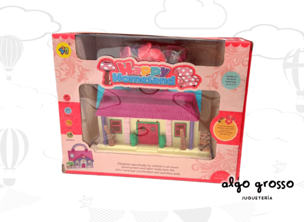 MINI CASITA DE MUÑECAS + ACCESORIOS art.50559