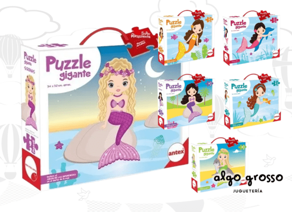 PUZZLE GIGANTE SIRENAS 9 PIEZAS - MODELOS SURTIDOS art.3041
