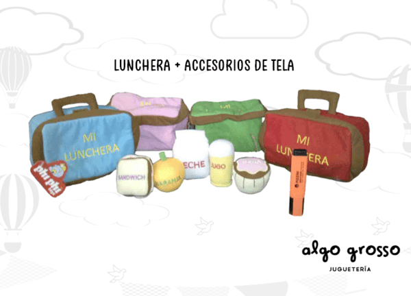 LUNCHERA SOFT + 5 ACCESORIOS DE TELA art.4045