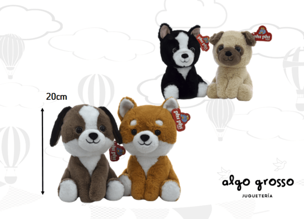 PERROS SURTIDOS SENTADOS 20CM art.8105