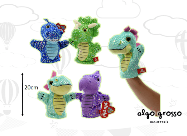 TITERES DINOSAURIOS PELUCHE 20CM art.1621