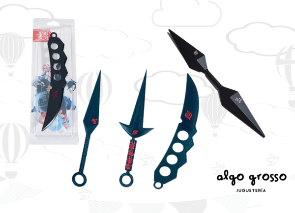 ARMAS NARUTO METAL 22CM SURTIDAS "ALTERNATIVO"