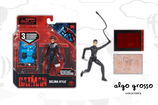 BATMAN FIG 11CM ARTICULADA SELINA C/3 ACC Y TARJETA MISTERIOSA art.6061622