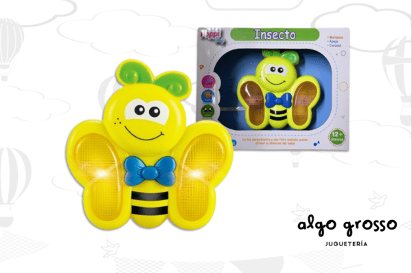 MARIPOSA MUSICAL CON LUZ "INSECTO" art.WD3621/23