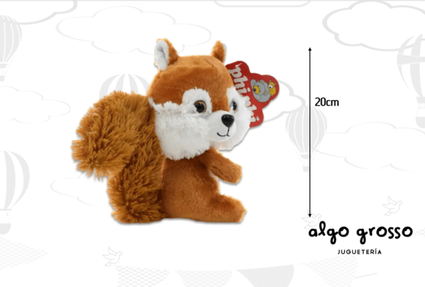 ARDILLA/MAPACHE PELUCHE SENTADO 20CM art.1617 - Imagen 2