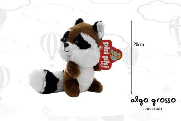 ARDILLA/MAPACHE PELUCHE SENTADO 20CM art.1617 - Imagen 3