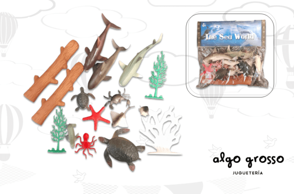 SET ANIMALES MARINOS EN BOLSITA art.10504