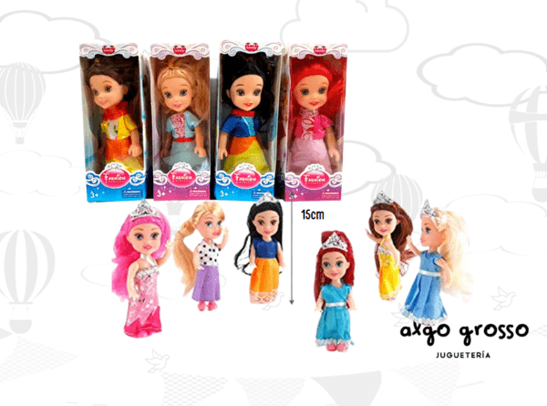 PRINCESAS FASHION SURTIDAS DE 15CM "ALTERNATIVAS"