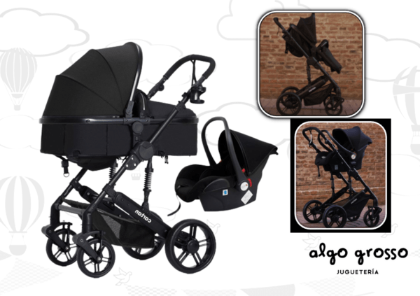 COCHE DE BEBE CONVERTIBLE MOISES/ASIENTO PLUS + HUEVITO art.SLT550PLUS