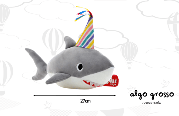 TIBURON C/BONETE 27CM PELUCHE art.8100