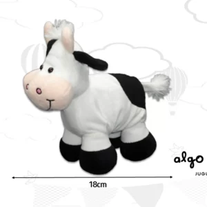 VACA PARADA C/CASCABEL PELUCHE 18CM art.2488