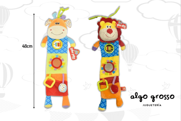 LEON Y VACA COLGANTE PELUCHE 48CM art.8589